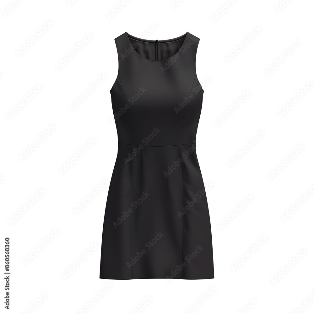 Elegant Black Dress | Transparent Background Elegant Black Dress | Transparent Background