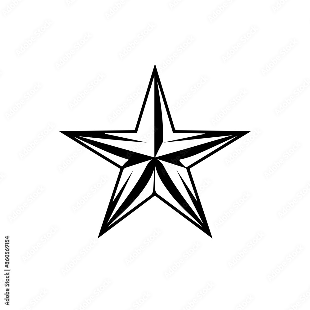 Obraz premium Abstract Star Vector Logo