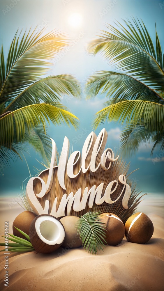Obraz premium summer holiday background