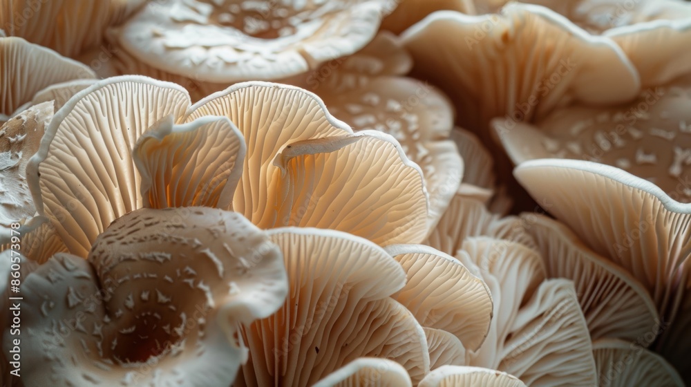 Delicate Beauty of Assorted Mushrooms Generative AI Delicate Beauty of Assorted Mushrooms Generative AI