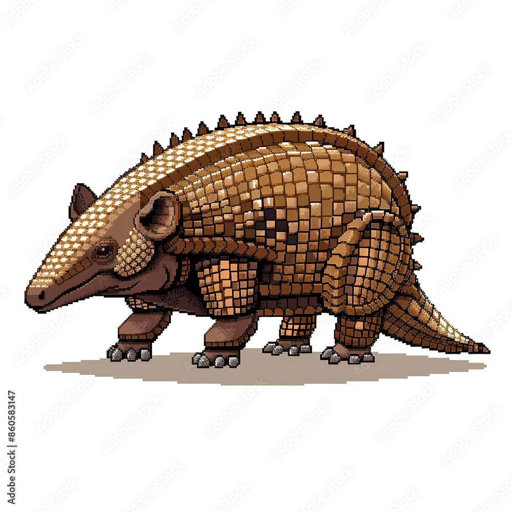 Fototapeta premium Armadillo 8-bit