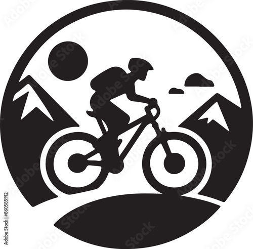 Bicycle tour on hill  