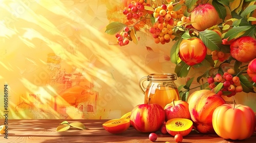 Eyecatching Rosh Hasanah Background