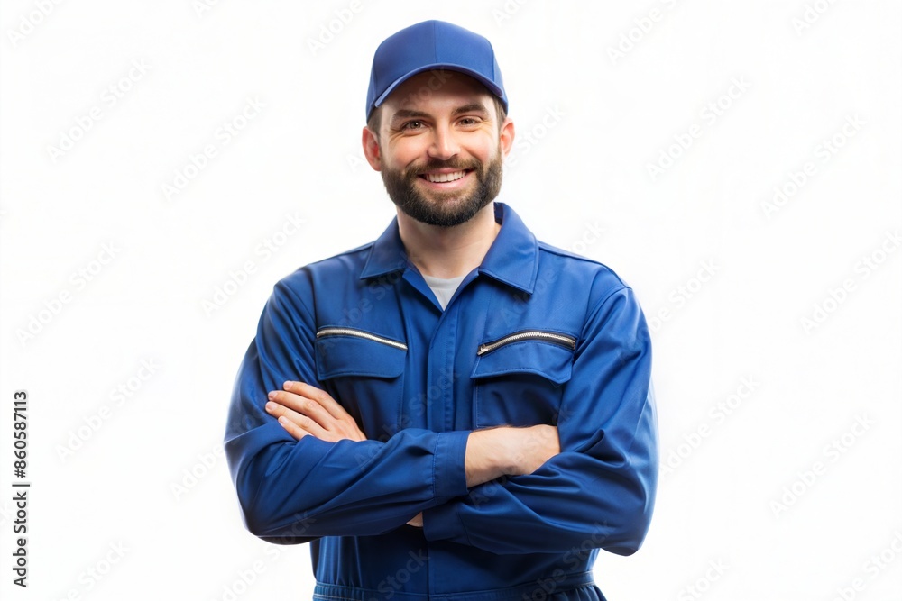 portrait of a smiling worker portrait of a smiling worker
