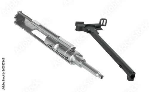 Obraz na płótnie Charging handle and conversion bolt carrier group w salonie