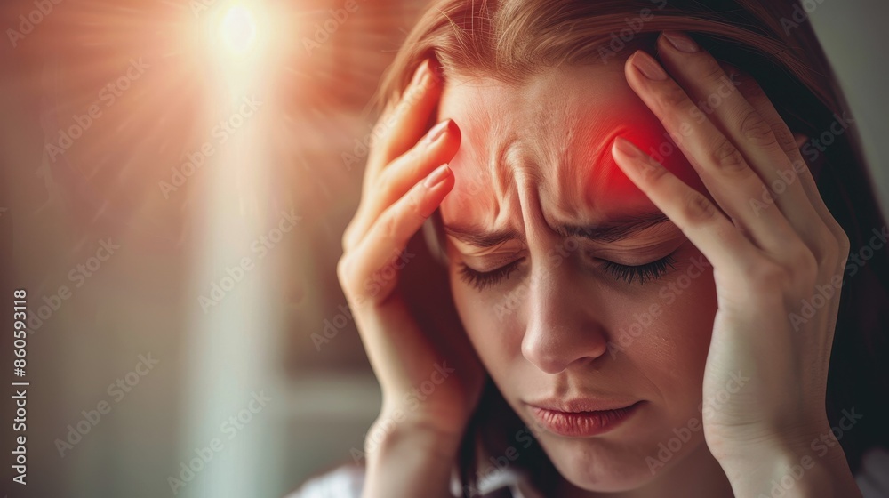 Fototapeta premium International Migraine Day. headache. migraine. glaucoma