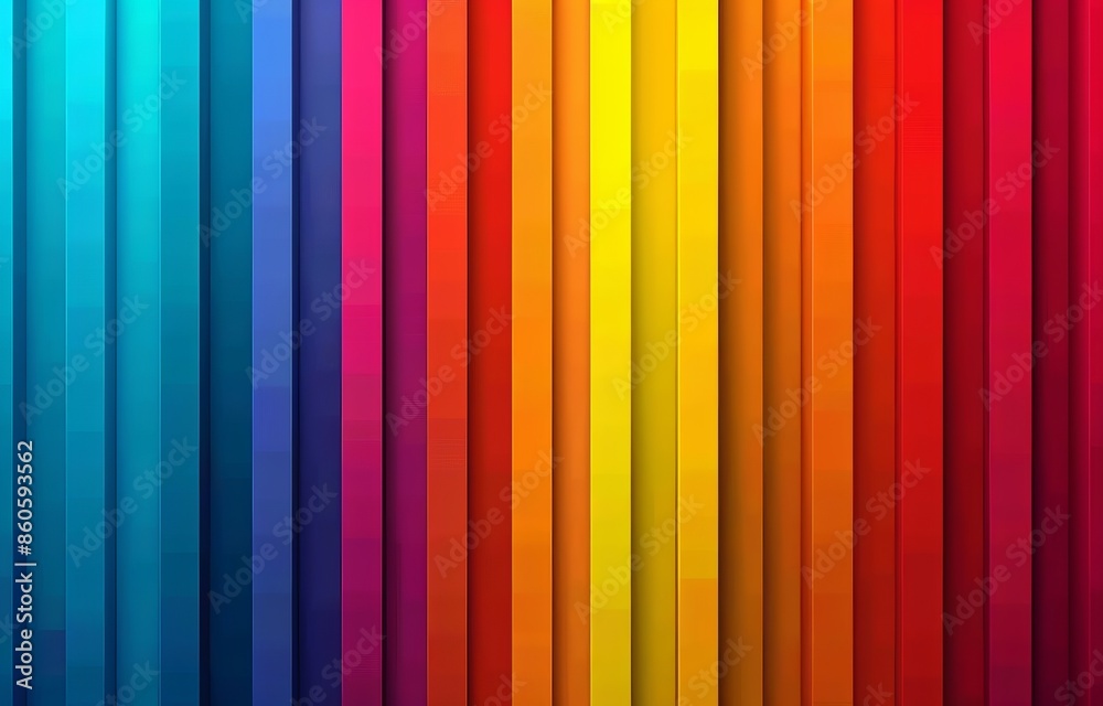 Rainbow background vector presentation design template with vertical stripes and shadows Rainbow background vector presentation design template with vertical stripes and shadows