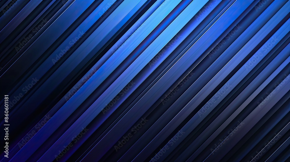 Diagonal lines in blue and dark shades, dynamic abstract pattern. Modern minimalist design. Blue background Diagonal lines in blue and dark shades, dynamic abstract pattern. Modern minimalist design. Blue background