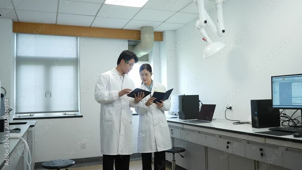 doctor coworking in lab