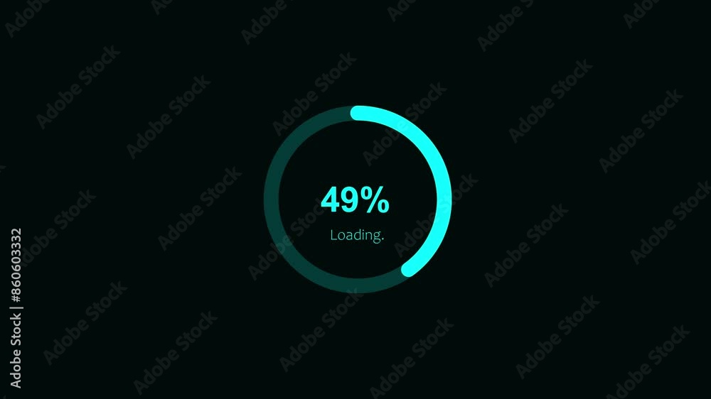 Loading Spinner Animation On black Background . Loop Animation Of Different Type Loading Spinner Effects.4k loading icon animation.
