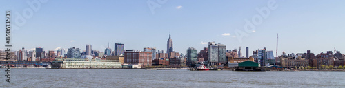Panoramic View Of The Empire State Building and Midtown Manhattan Skyline