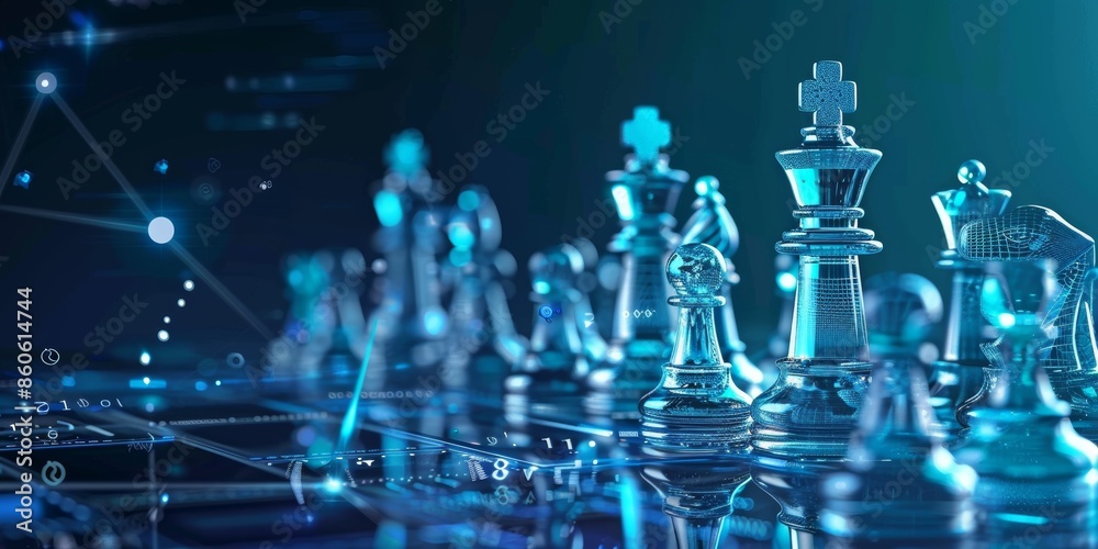 Chess strategy blur corporate business illustration success innovation, technology growth, competition market strategy blur corporate business Chess strategy blur corporate business illustration success innovation, technology growth, competition market strategy blur corporate business