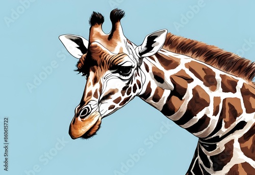 portrait of giraffe