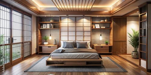 Modern Apartment Cozy Bedroom fancier Design Comfortable Furniture Relaxing Space