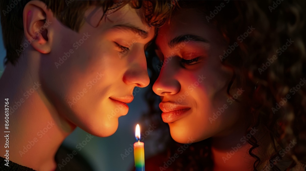 Couple gazing out the window together. A young couple gazing out the window together, sharing a peaceful and reflective moment. Couple gazing out the window together. A young couple gazing out the window together, sharing a peaceful and reflective moment.