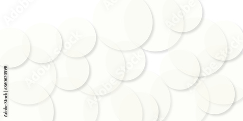 Abstract white modern transparency circle presentation background. Many beautiful bubbles on white background . Abstract white background with a lot of circles. Bubbles abstract. illustration design.