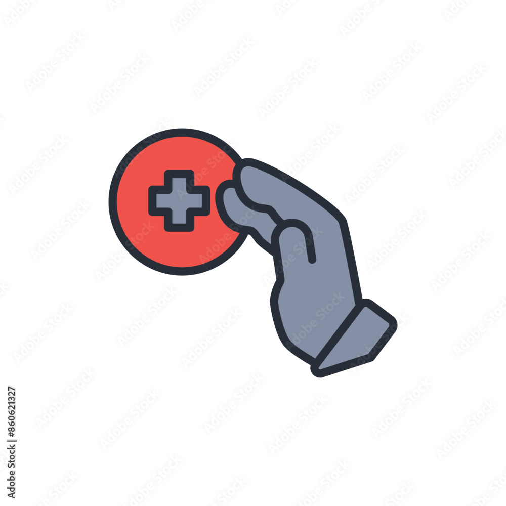medical care icon. vector.Editable stroke.linear style sign for use web design,logo.Symbol illustration. medical care icon. vector.Editable stroke.linear style sign for use web design,logo.Symbol illustration.