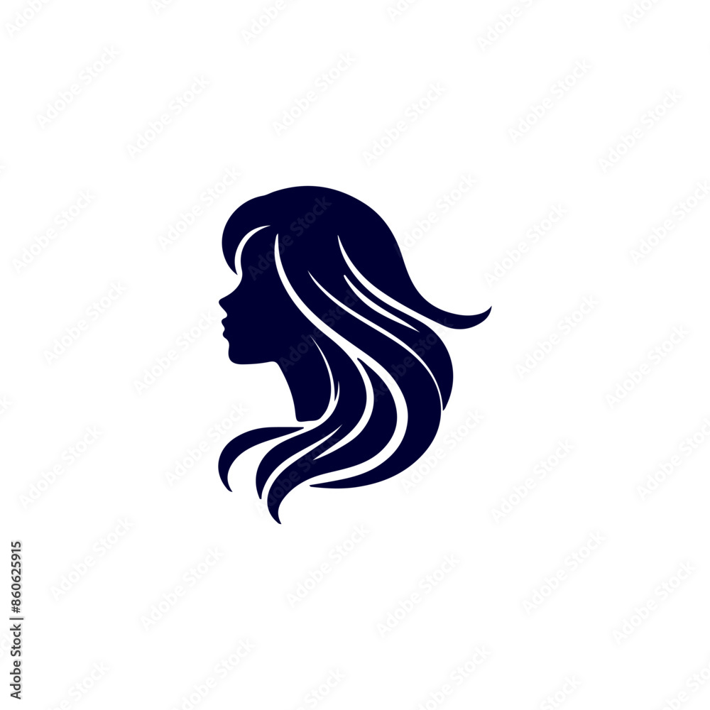 Creative Vector beautiful hairstyle woman silhouette Creative Vector beautiful hairstyle woman silhouette