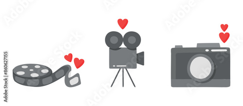 Camera set for wedding movie