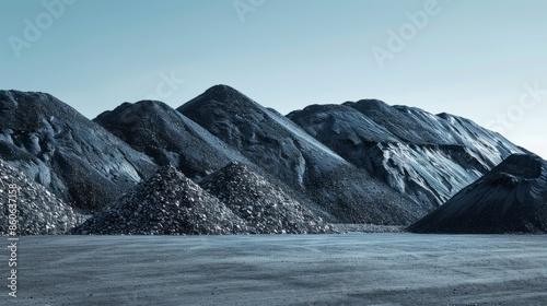 Coal stockpile in a mining operation