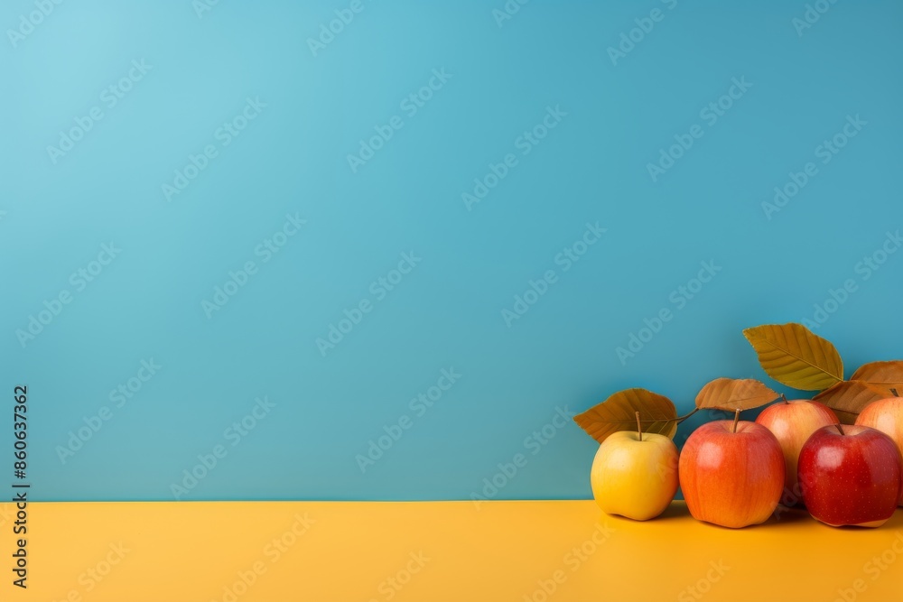 Vibrant, ripe apple on a pristine white background for enhanced search result visibility Vibrant, ripe apple on a pristine white background for enhanced search result visibility