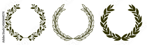 floral laurel wreath decoration