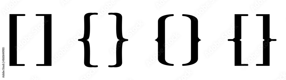 bracket vector element