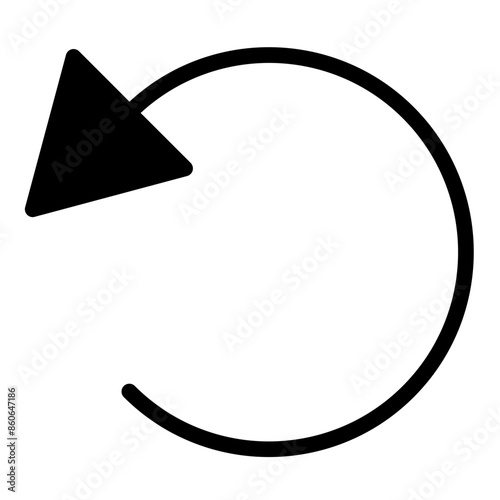 rotate  glyph  icon vector illustration isolated on white background