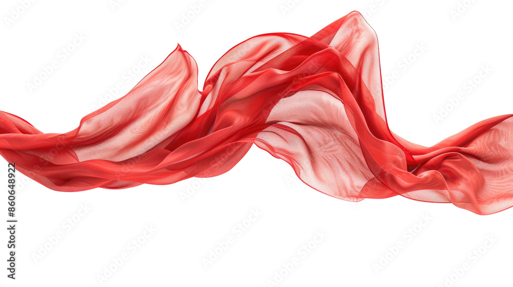 Floating elegant fabrics on a transparent background Floating elegant fabrics on a transparent background