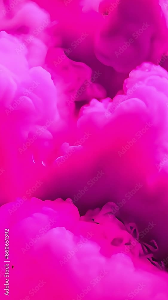 abstract purple and violet fluffy pastel ink smoke cloud against black background abstract purple and violet fluffy pastel ink smoke cloud against black background