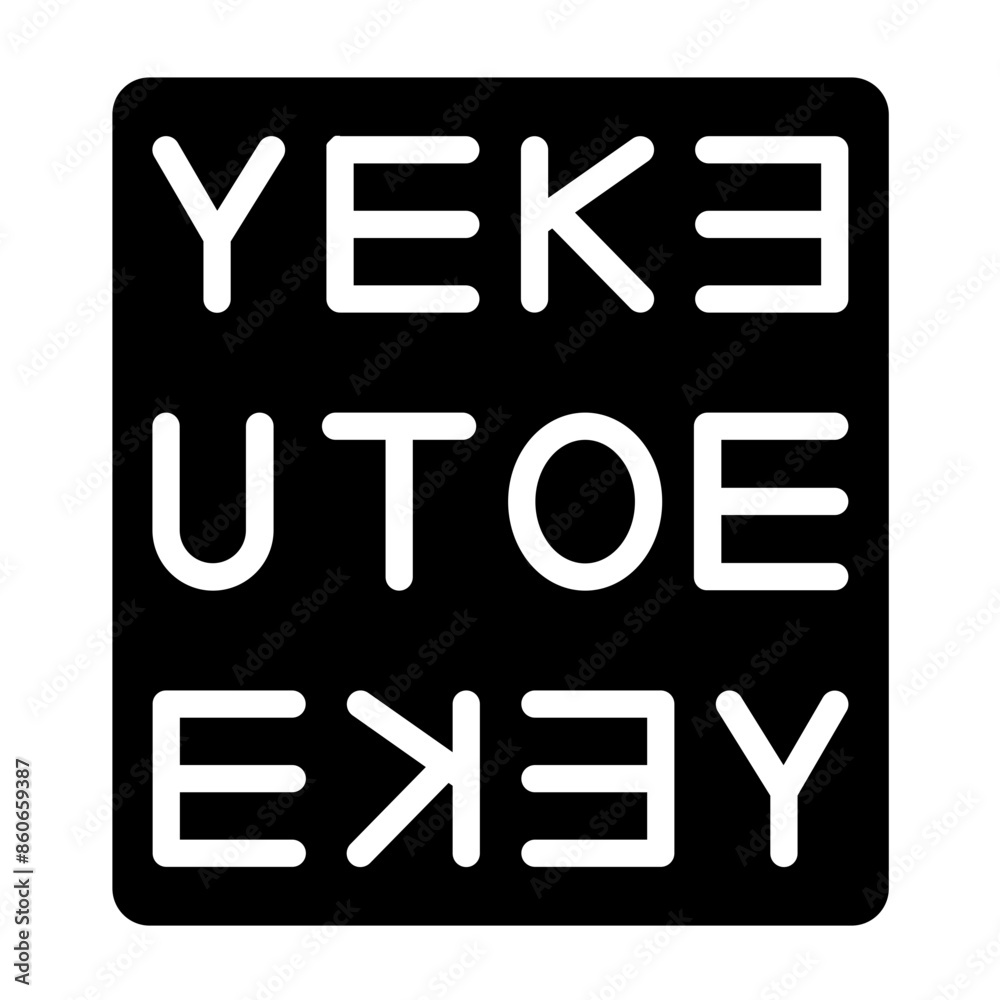 Vector Design Eye Chart Icon Style Vector Design Eye Chart Icon Style
