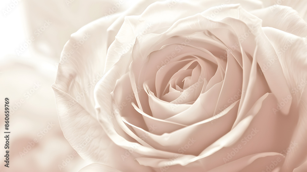 Pink rose closeup can use as wedding background Soft blur focus In sepia vintage pastel toned : Generative AI Pink rose closeup can use as wedding background Soft blur focus In sepia vintage pastel toned : Generative AI