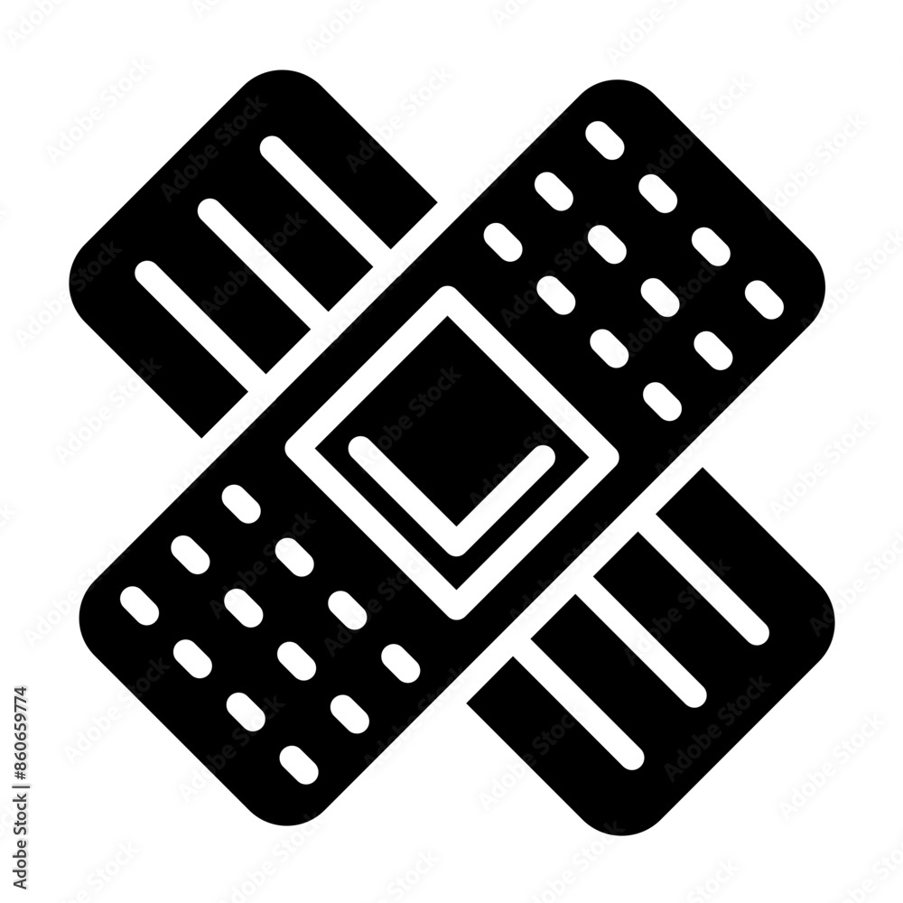 Vector Design Adhesive Bandage Icon Style Vector Design Adhesive Bandage Icon Style