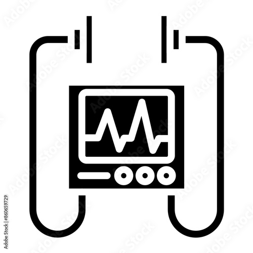 Vector Design Defibrillator Icon Style