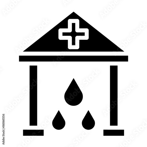 Vector Design Blood Bank Icon Style photo