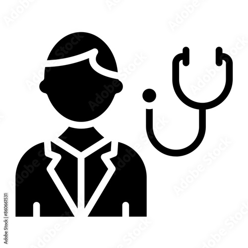 Vector Design Pulmonologist Icon Style