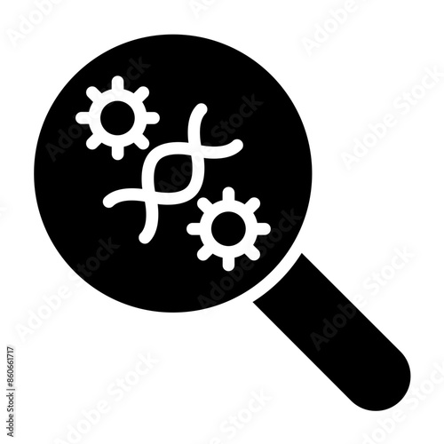 Vector Design Virus Mutation Research Icon Style