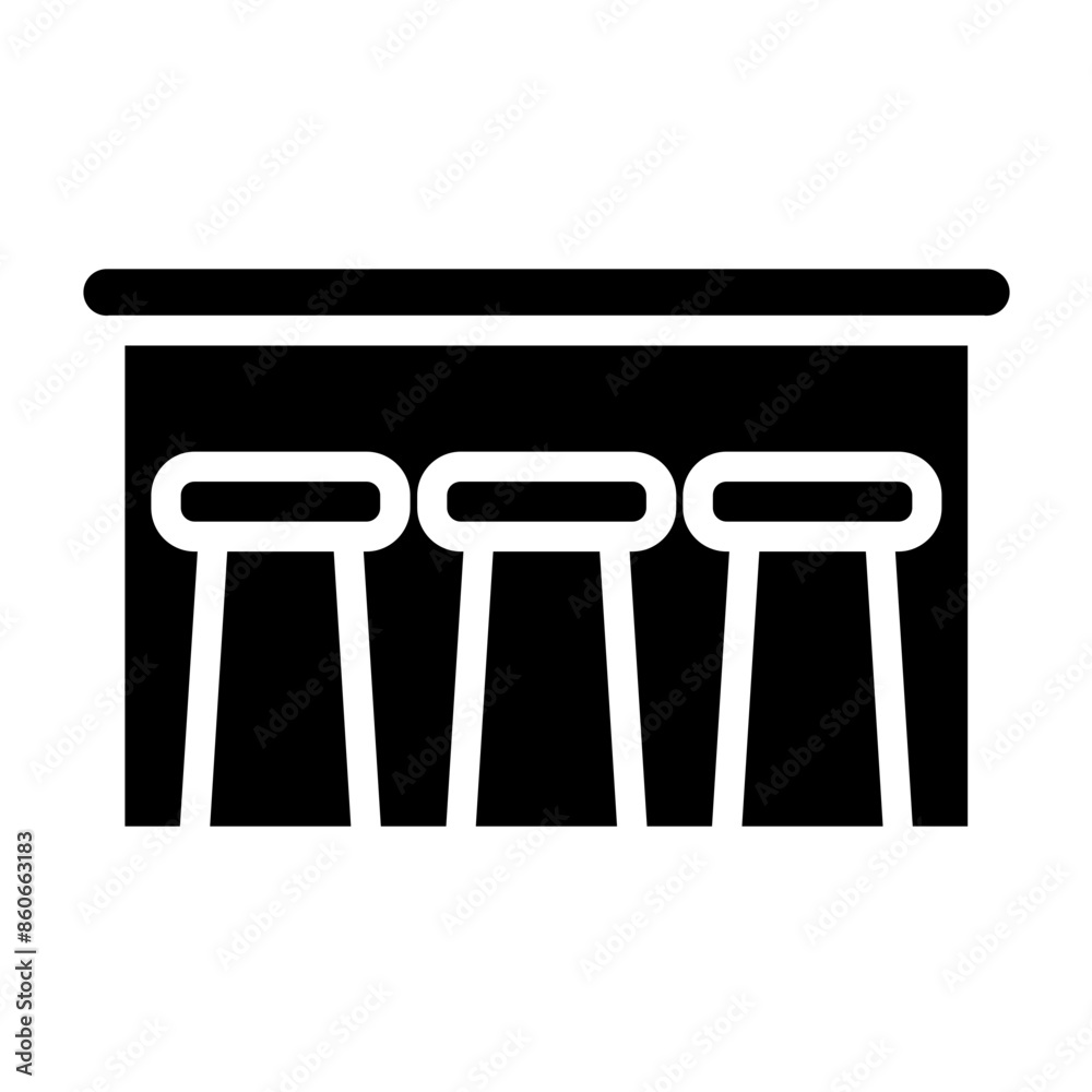 Vector Design Pub Table Icon Style Vector Design Pub Table Icon Style