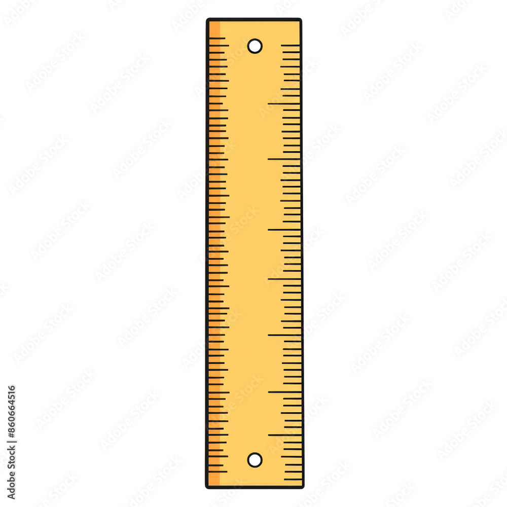 Wooden ruler with centimeter and inch markings, ideal for school, office, and craft measurements. Simple and functional design. transparent background Wooden ruler with centimeter and inch markings, ideal for school, office, and craft measurements. Simple and functional design. transparent background