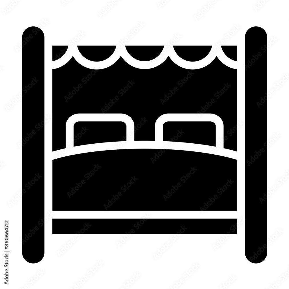 Vector Design Bed Canopy Icon Style Vector Design Bed Canopy Icon Style