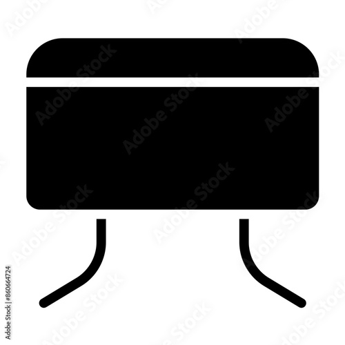 Vector Design Footstool Icon Style