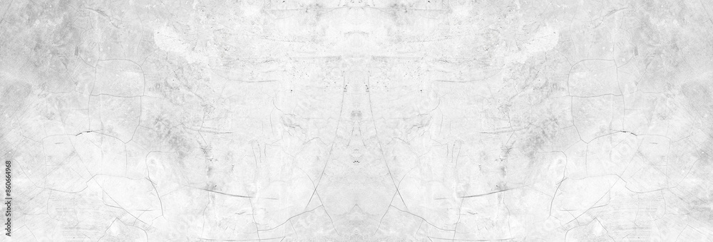 Naklejka premium Old wall panorama texture cement dirty gray with black background abstract grey and silver color design are light with white background.