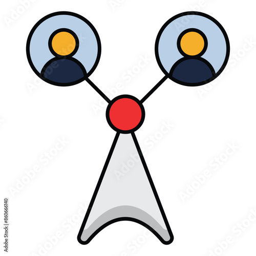  A wireless access point that provides internet access to devices using Wi-Fi technology.