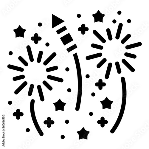 Vector Design Fireworks Icon Style