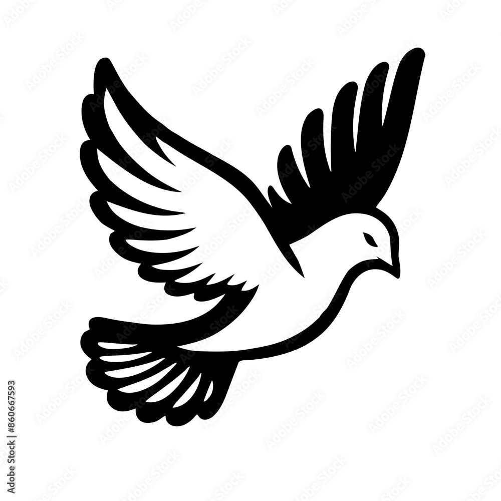 Dove of peace icon. Flying bird. The concept of peace. Dove of peace icon. Flying bird. The concept of peace.