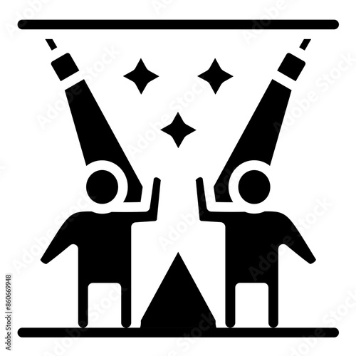 Vector Design Radiant Rave Icon Style