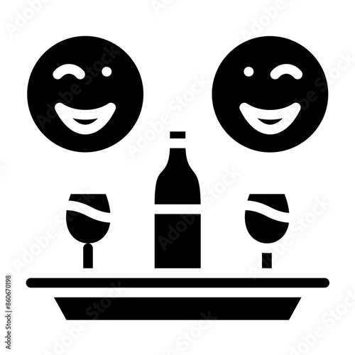 Vector Design Gleeful Gala Icon Style