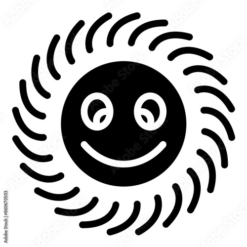 Vector Design Gleeful Gyrator Icon Style