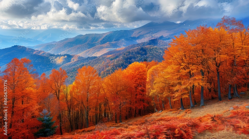 Fototapeta premium Autumn colors in the mountains