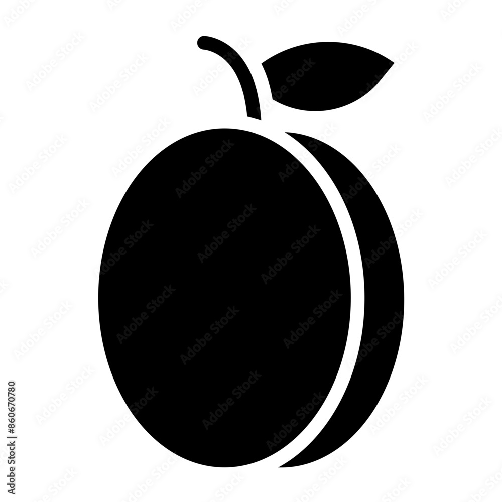 Vector Design Plum Icon Style